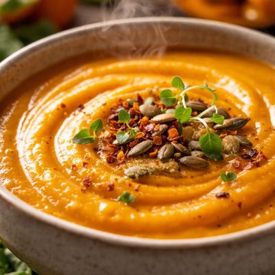 Image of Cream of Pumpkin or Squash Soup Vegan