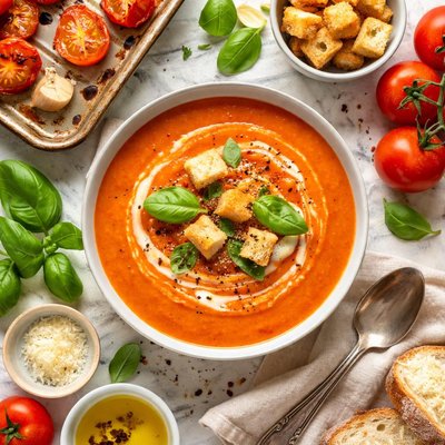 Image of Cream of Roasted Tomato Soup