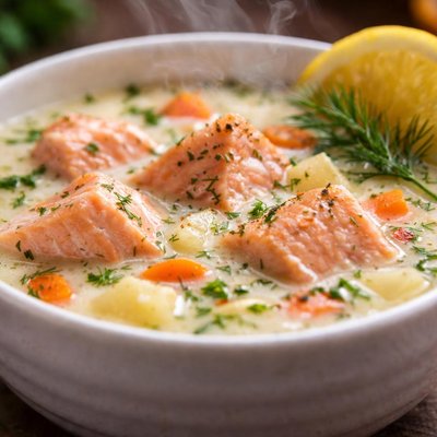 Image of Cream of Salmon Soup
