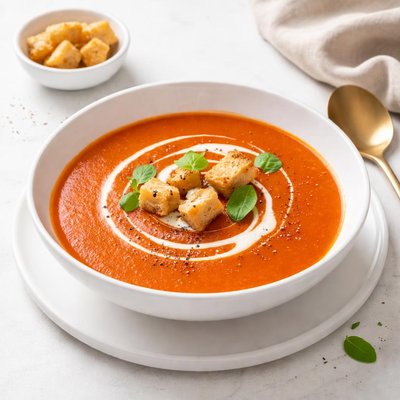 Image of Cream of Tomato Soup Belgian Style
