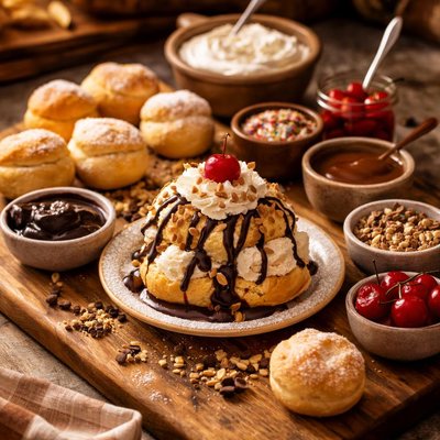 Image of Cream Puff Sundae Bar
