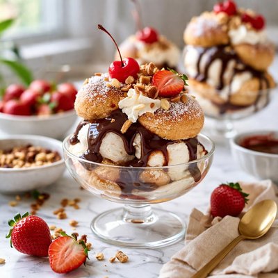 Image of Cream Puff Sundaes