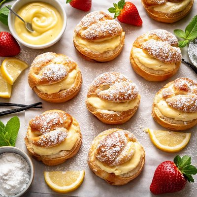 Image of Cream Puffs with Custard Filling