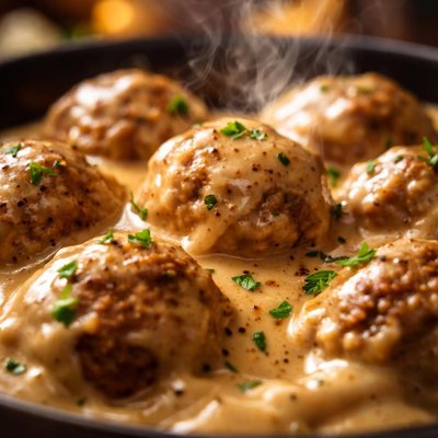 Image of Cream Sauce for Meatballs Ikea Style