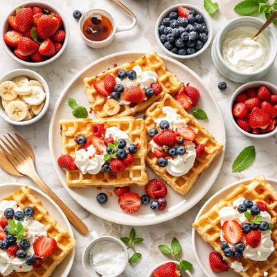 Image of Cream Waffles