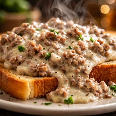 Image of Creamed Beef on Toast