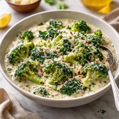 Image of Creamed Broccoli with Parmesan