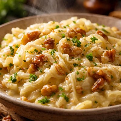 Image of Creamed Cabbage with Walnuts