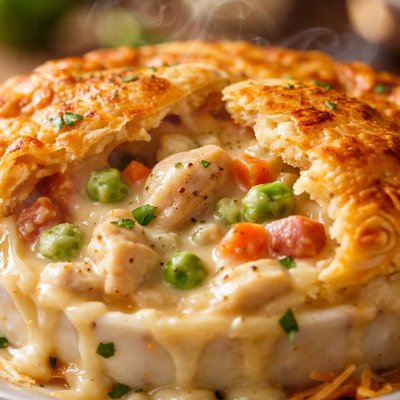 Image of Creamed Chicken Pie Not the Same Old Way Oamc