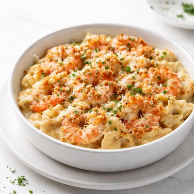 Image of Creamy Alfredo Shrimp Casserole