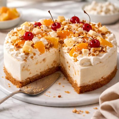 Image of Creamy Ambrosia Cheesecake