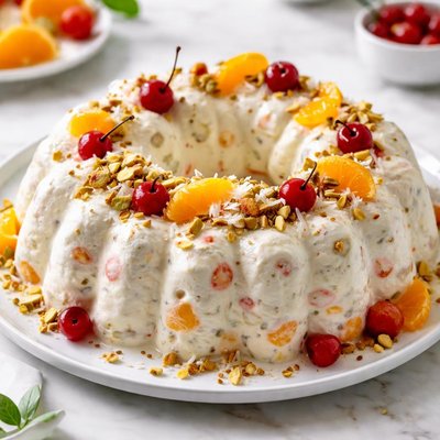 Image of Creamy Ambrosia Mold Dessert