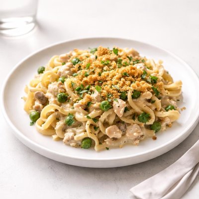 Image of Creamy and Delicious Tuna Noodle Casserole