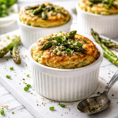 Image of Creamy Asparagus Souffle