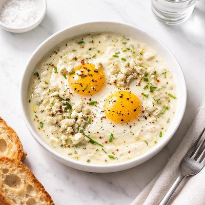 Image of Creamy Baked Eggs