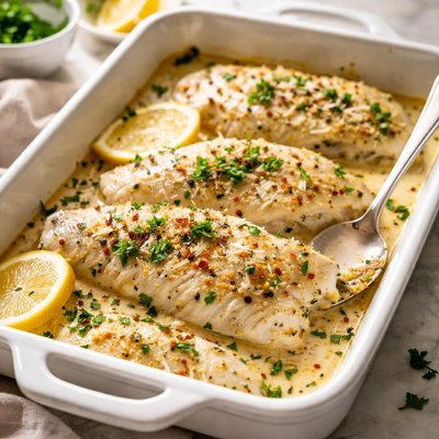 Image of Creamy Baked Fish Fillets