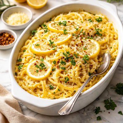 Image of Creamy Baked Lemon Pasta