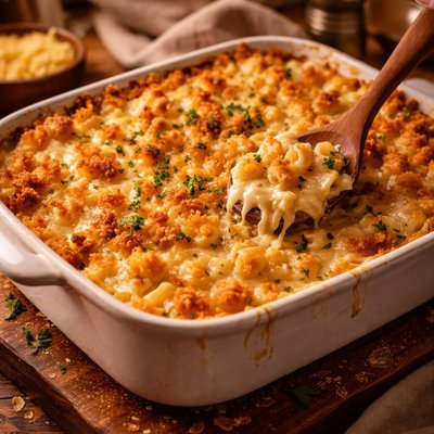 Image of Creamy Baked Macaroni and Cheese Not Low Fat