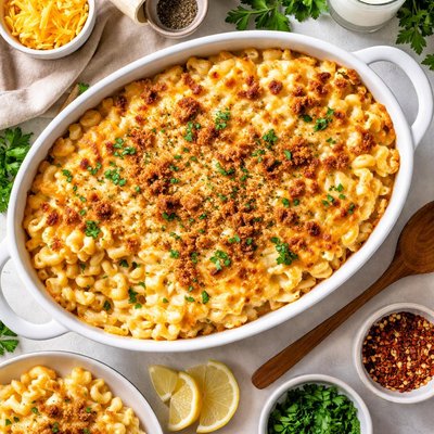 Image of Creamy Baked Macaroni Cheese