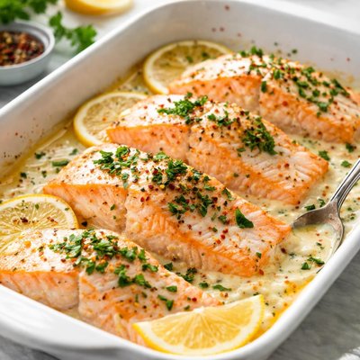 Image of Creamy Baked Salmon