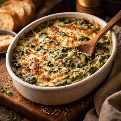 Image of Creamy Baked Spinach