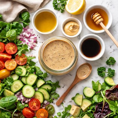 Image of Creamy Balsamic Salad Dressing