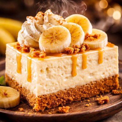 Image of Creamy Banana Cheesecake
