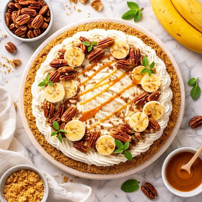 Image of Creamy Banana Pecan Pie
