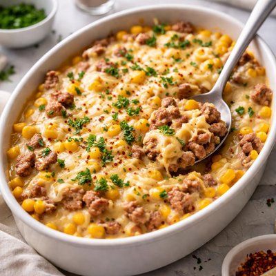 Image of Creamy Beef and Corn Casserole