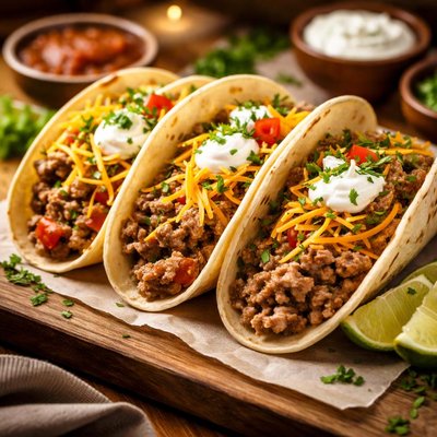 Image of Creamy Beef Tacos