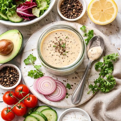 Image of Creamy Black Peppercorn Dressing