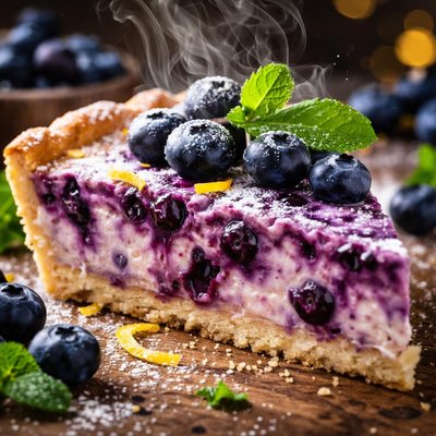 Image of Creamy Blueberry Pie