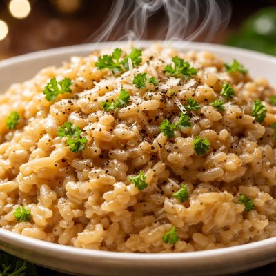 Image of Creamy Brown Rice Risotto