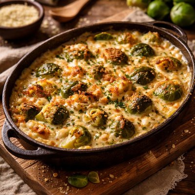 Image of Creamy Brussels Sprouts Gratin