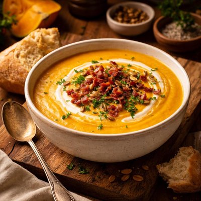 Image of Creamy Butternut Squash Soup Paula Deen