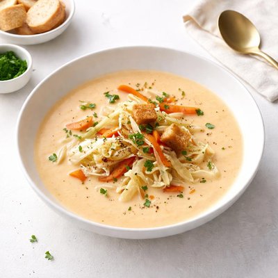 Image of Creamy Cabbage and Carrot Soup