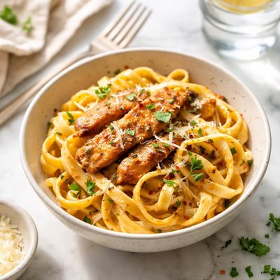 Image of Creamy Cajun Chicken and Pasta for One