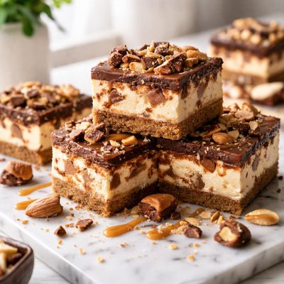 Image of Creamy Candy Bar Dessert
