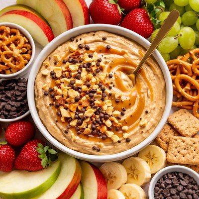 Image of Creamy Caramel Peanut Butter Dip