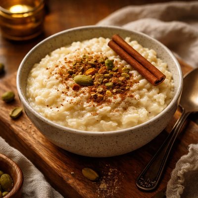 Image of Creamy Cardamom Rice Pudding Vegan