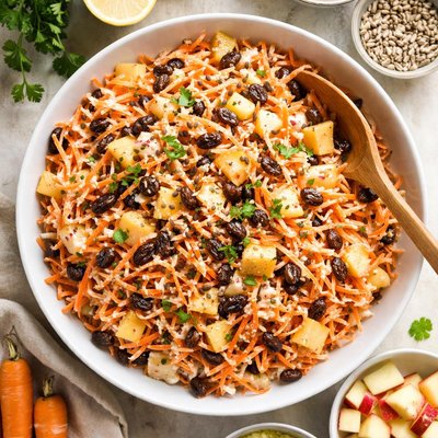 Image of Creamy Carrot and Raisin Salad