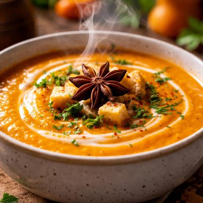 Image of Creamy Carrot Soup with Star Anise