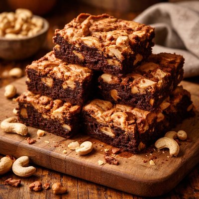 Image of Creamy Cashew Brownies