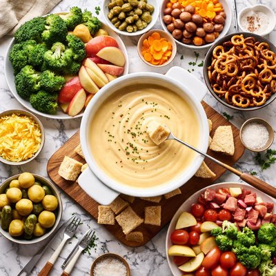 Image of Creamy Cheddar Fondue