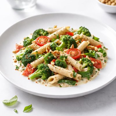 Image of Creamy Cheese and Vegetable Pasta
