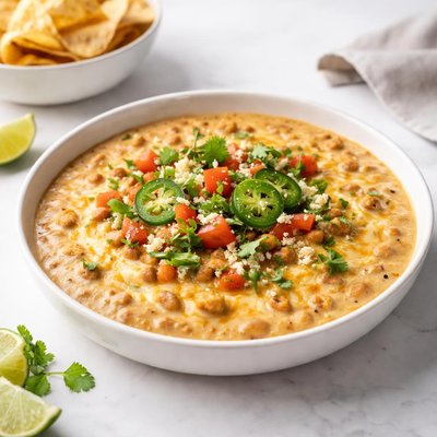 Image of Creamy Cheesy Crock Pot Bean Dip