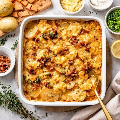 Image of Creamy Cheesy Potato and Kumara Bake