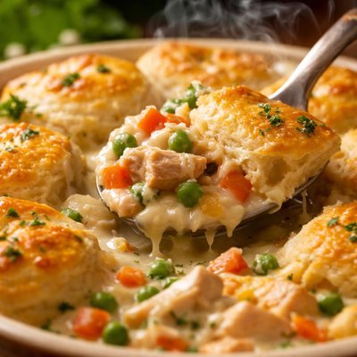 Image of Creamy Chicken and Biscuit Bake