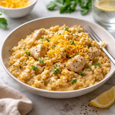 Image of Creamy Chicken and Cheddar Rice