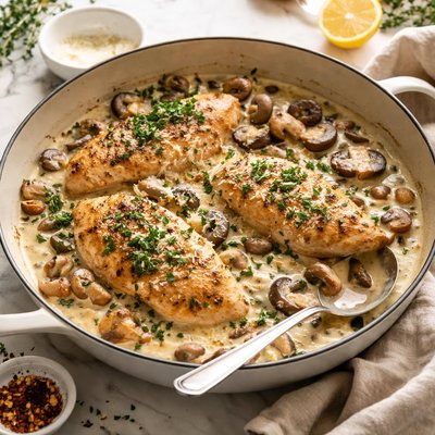 Image of Creamy Chicken and Mushrooms Cooking Light